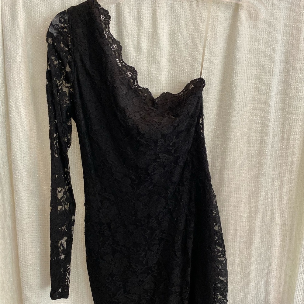Black lace dress